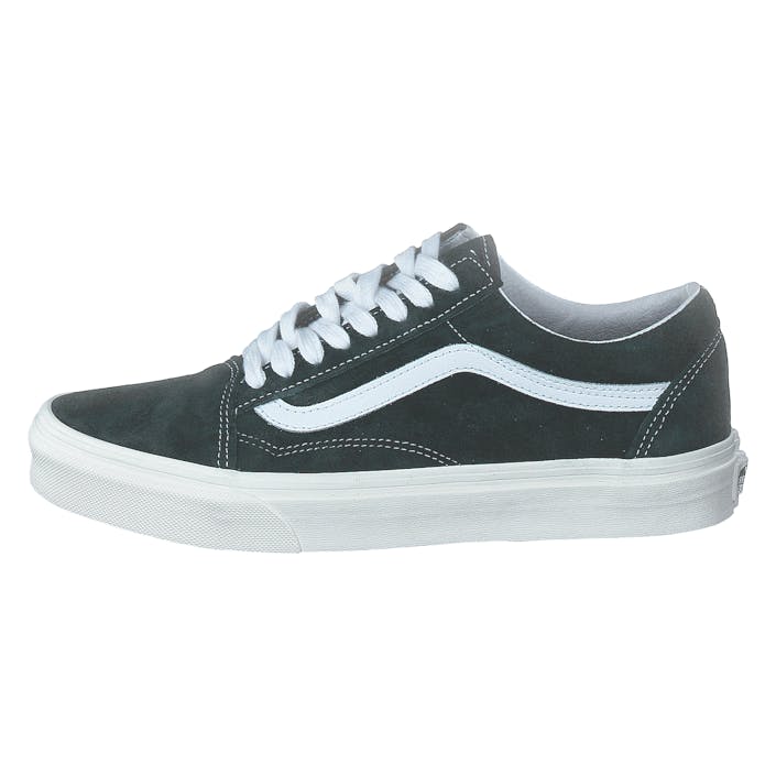 Ua Old Skool (pig Suede)jnglgrn/snwwht, Unisex, Topánky, Tenisky, Tenisky, Modrá, EU 37