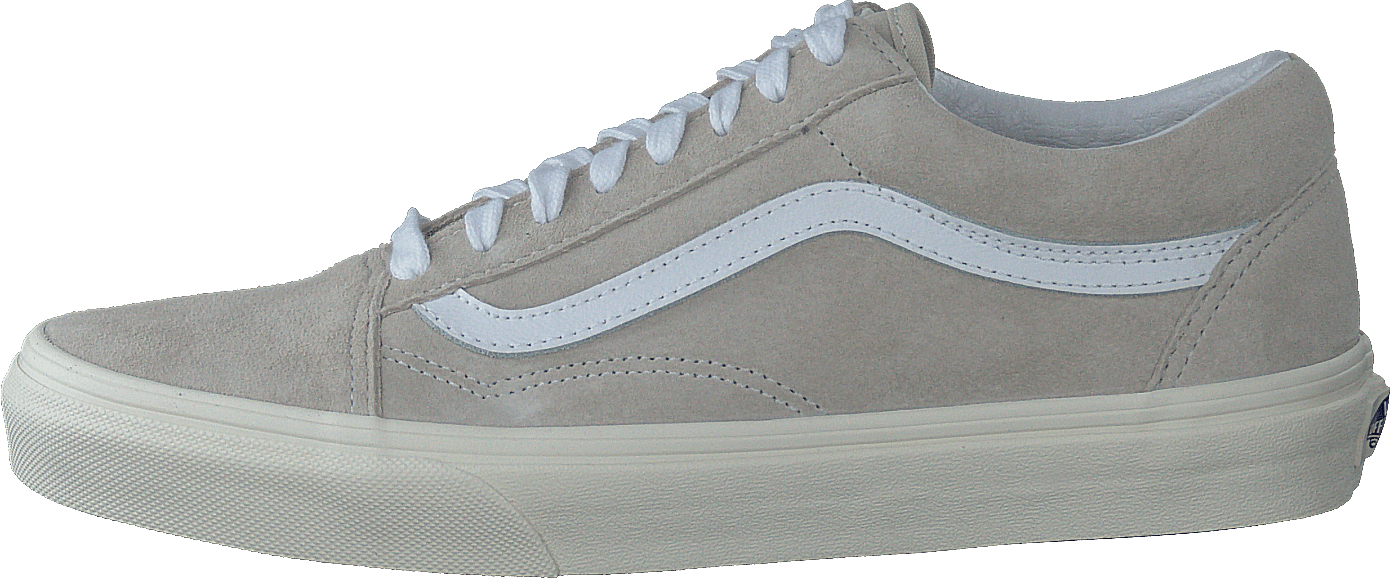 Ua Old Skool (pig Suede)oatmealsnowwht, Unisex, Skor, Sneakers, Sneakers, Grå, EU 42,5