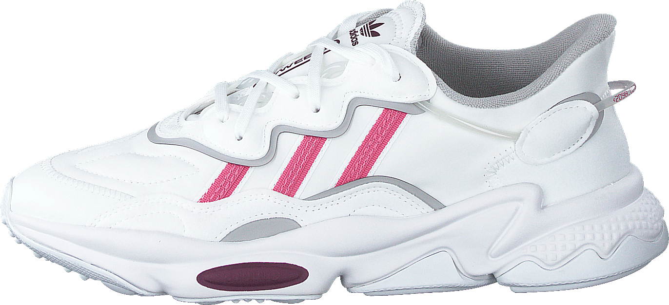 Ozweego W Cloud White / Rose Tone / Victory Crimson, Female, Topánky, Tenisky, Tenisky, Biely, EU 37 1/3