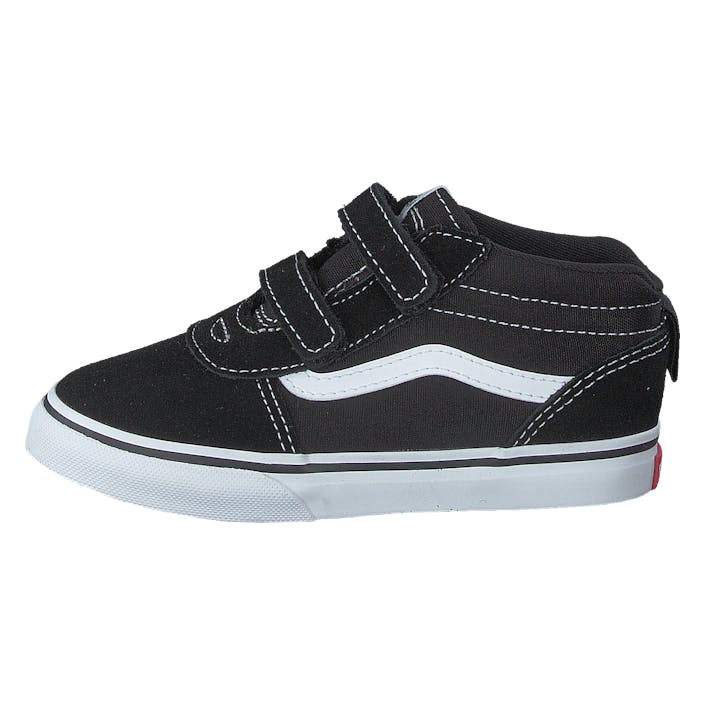 Td Ward Mid V (suede/canvas)black/white, Unisex, Shoes, Trainers, high-top sneakers, Black, UK K 4