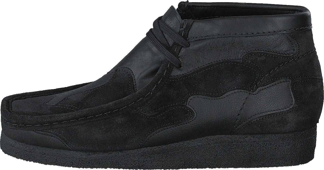 Clarks Originals Wallabee Patch  Combi, Male, Kengät, Bootsit, Bootsit, Musta, EU 42,5