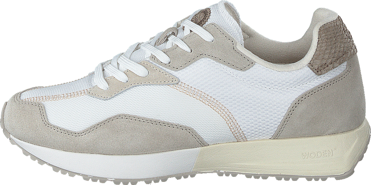 Rose Textile Whisper White/silver, Female, Schoenen, Sneakers, Sneakers, Beige/Wit, EU 41