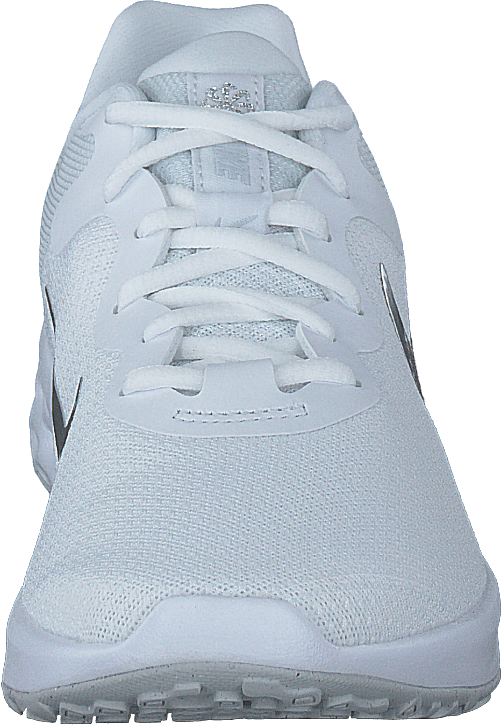 Revolution 6 Next Nature Women's Road Running Shoes WHITE/METALLIC SILVER-PURE PLATINUM