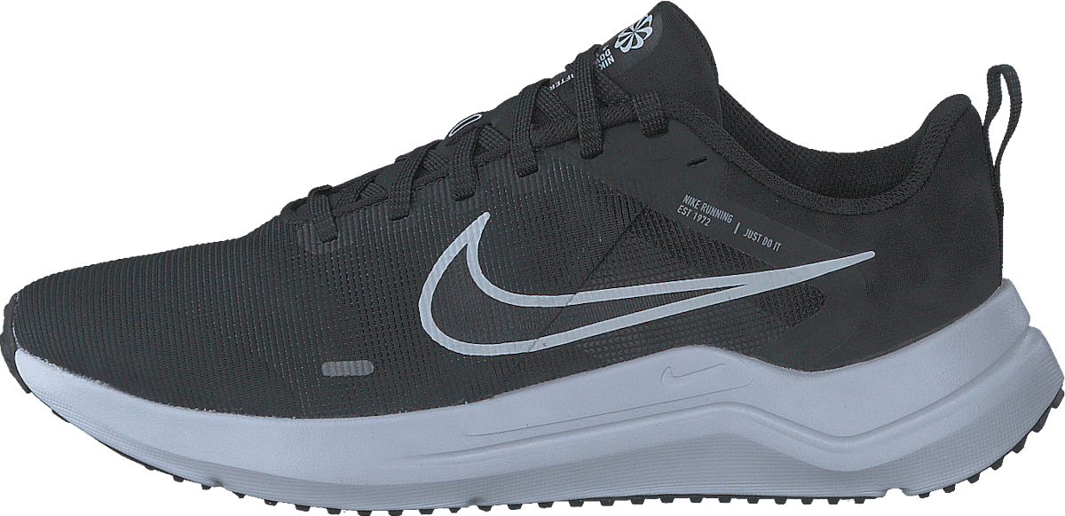 Downshifter 12 Men's Road Running Shoes BLACK/WHITE-DK SMOKE GREY-PURE PLATINUM | Skor för alla