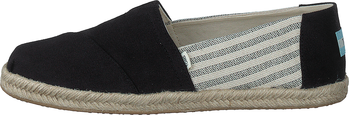 University Stripe Organic Cott Black