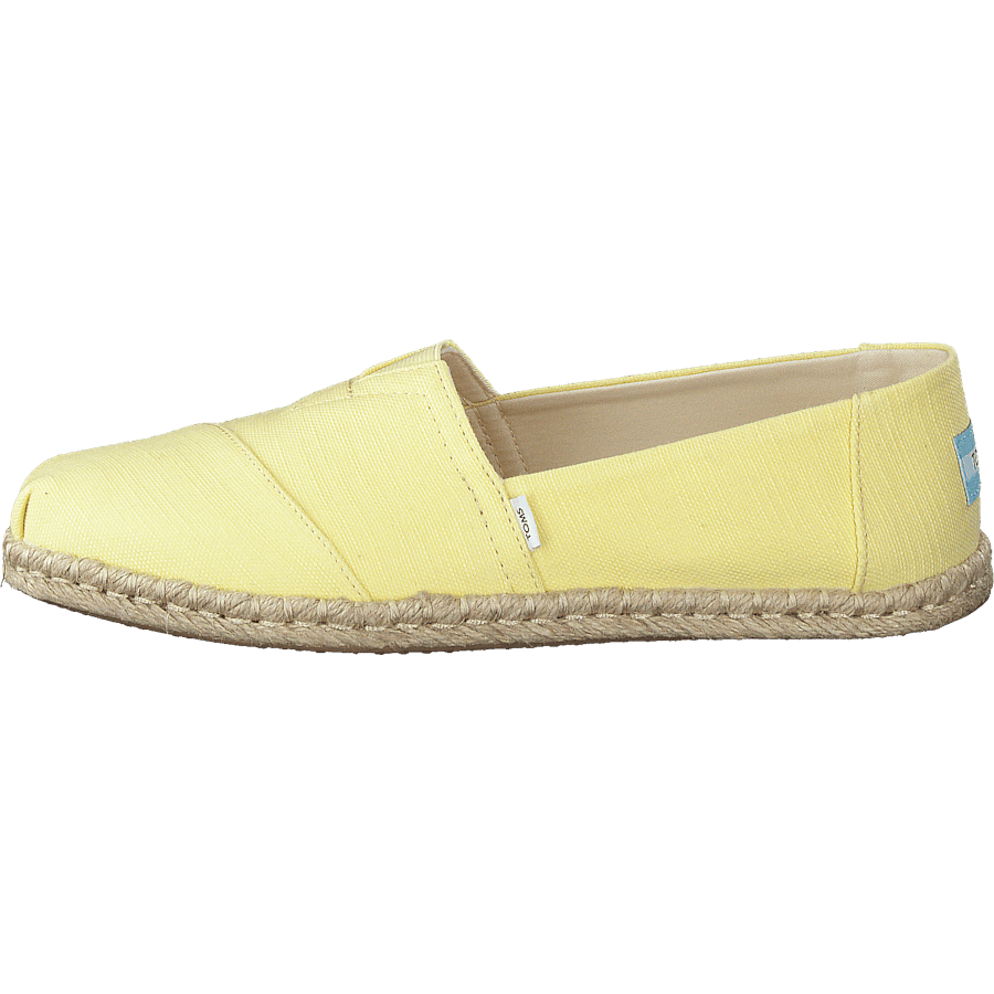 Slubby Woven Rope Sole Banana Yellow