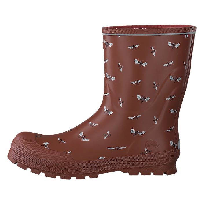 Jolly Print Cognac/white, Unisex, Schoenen, Laarzen, regenlaarzen, Bruin, EU 34