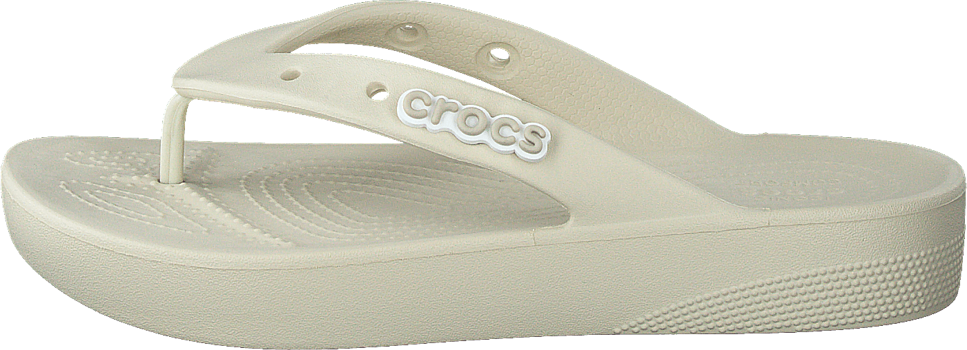 Classic Platform Flip W Bone, Female, Skor, Sandaler och Tofflor, Flip flops, Beige, EU 37/38