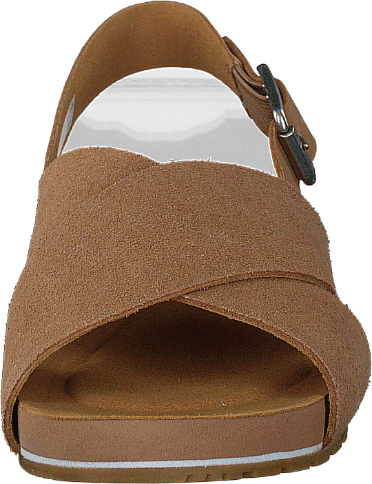 Malibu Waves Basic X Strap Sandal Medium Beige Suede - Bild 4