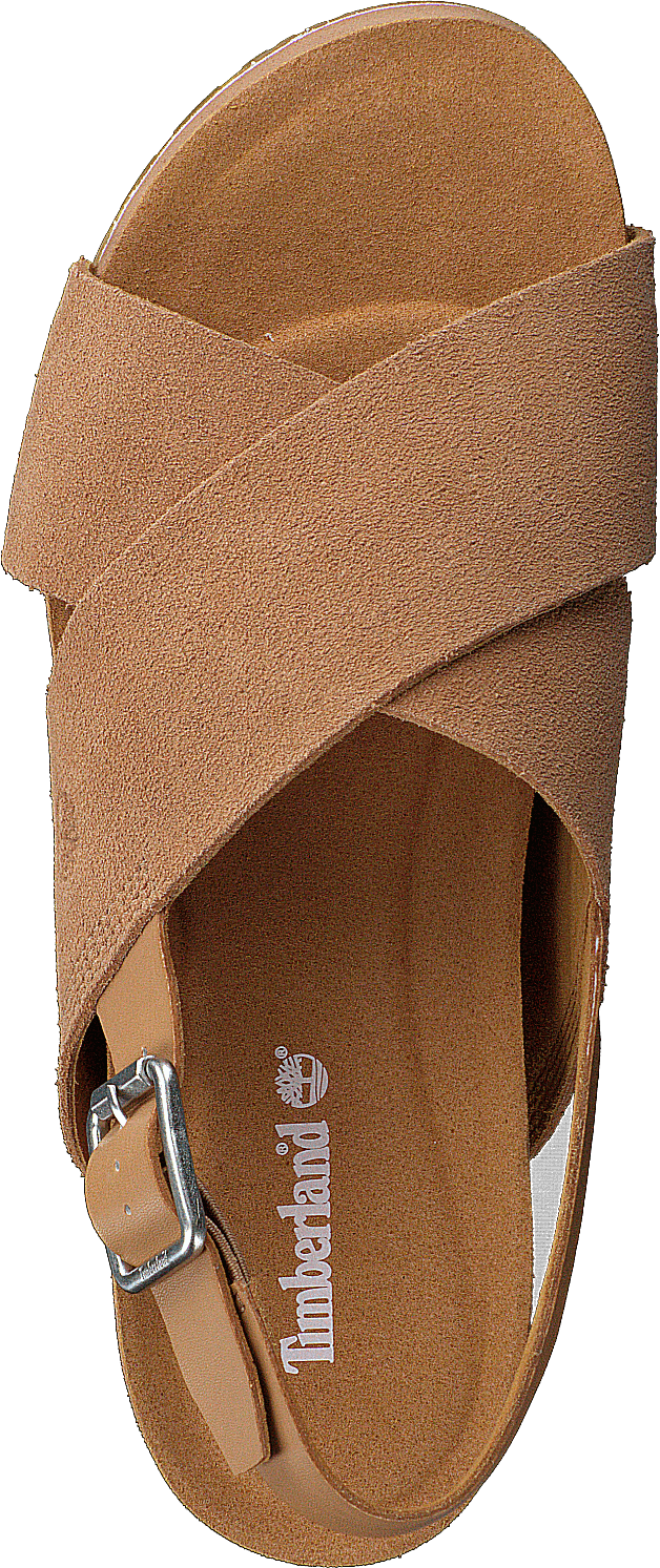 Malibu Waves Basic X Strap Sandal Medium Beige Suede - Bild 6