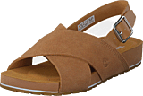 Malibu Waves Basic X Strap Sandal Medium Beige Suede - Bild 9