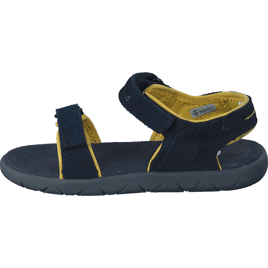 Nubble L/f 2 Strap Sandal Basi Black Iris