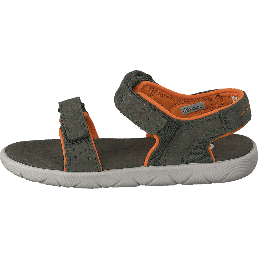 Nubble L/f 2 Strap Sandal Basi Grape Leaf