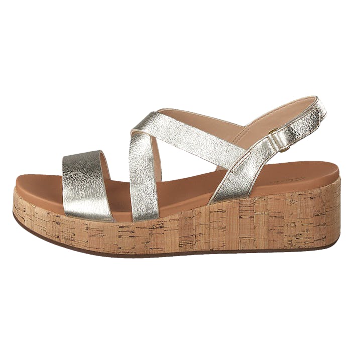 Kimmei Cork Champagne, Female, Scarpe, Tacchi, tacco basso, Marrone, EU 39,5