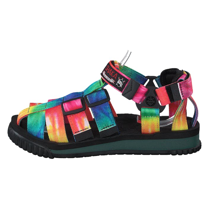 Hiker Rainbow Tie Dye 04p, Unisex, Schoenen, Sandalen en Sloffen, sandalen, Roze/Blauw, EU 44