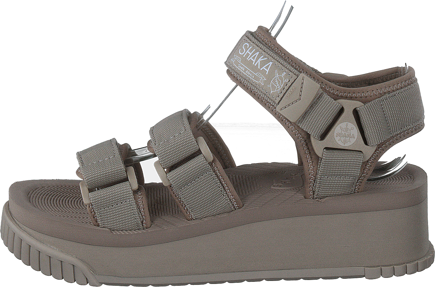 Neo Bungy Platform Taupe 00, Female, Skor, Sandaler och Tofflor, sandaler, Grå, EU 37
