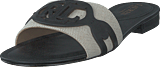 Alegra Canvas-Leather Slide Sandal Natural / Black - Bild 9