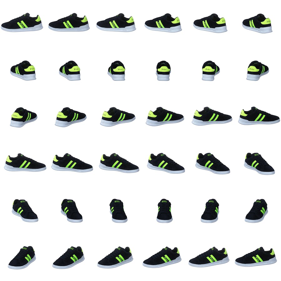 Heritage Court II Suede Sneaker Hunter Navy/Safety Yellow Polo - Bild 8