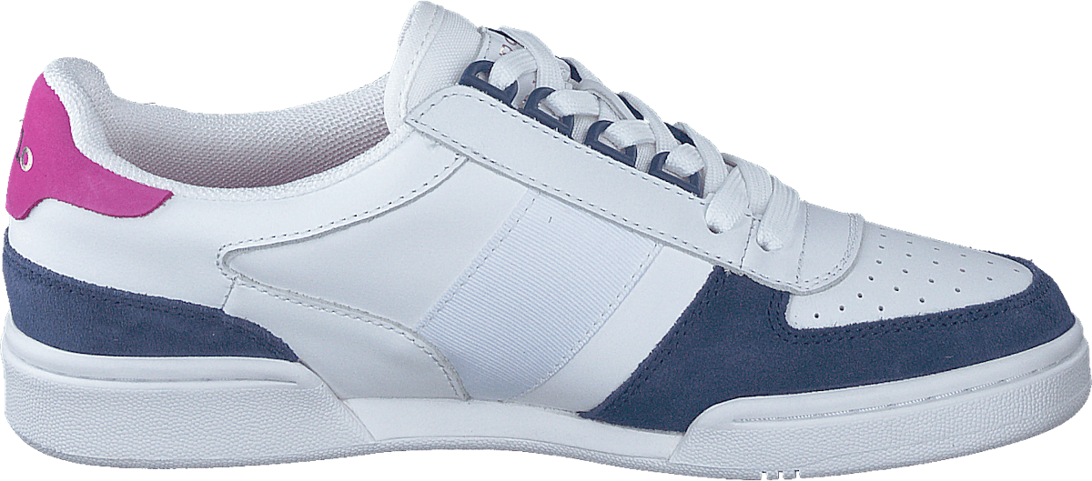 Court Low-Top Sneaker White/Light Navy/Vivid Pink