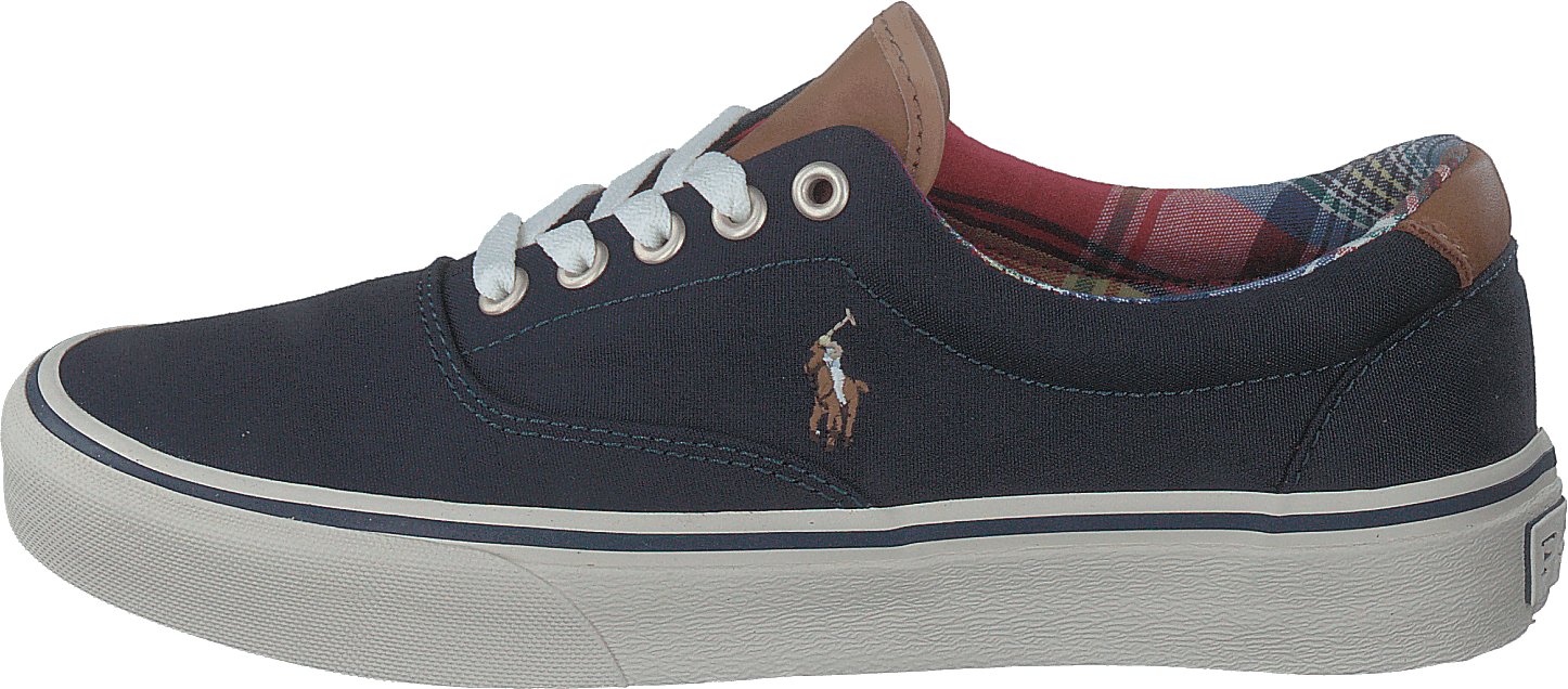 Keaton Canvas Sneaker Hunter Navy/Madras, Male, Skor, Sneakers, Sneakers, Grå/Blå, EU 41