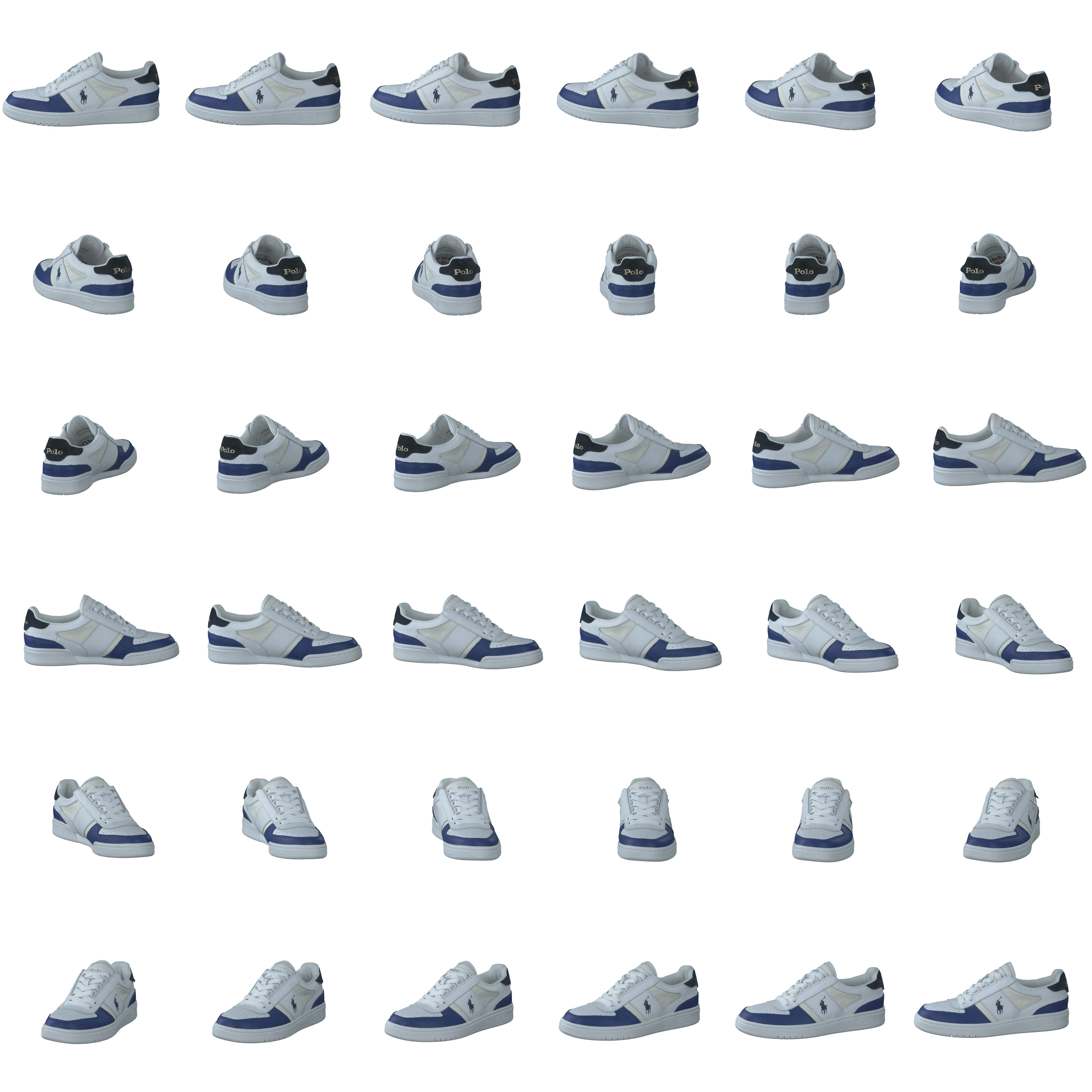 Court Low-Top Sneaker White/Navy/Royal - Bild 8