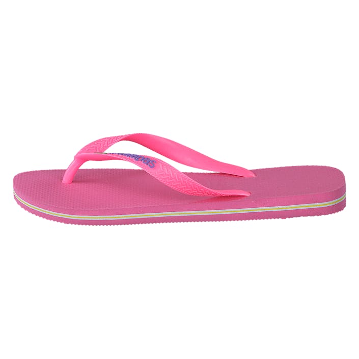Brasil Logo Crystal Rose 0129, Unisex, Shoes, Sandals and Slippers, Flip flops, Pink, BR 39/40 / UK 6/7