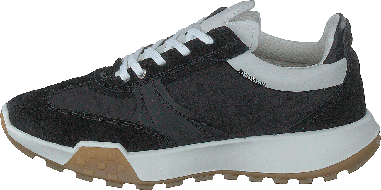 Ecco Retro Sneaker W Black/black/black/white, Female, Skor, Sneakers, Sneakers, Svart, EU 40