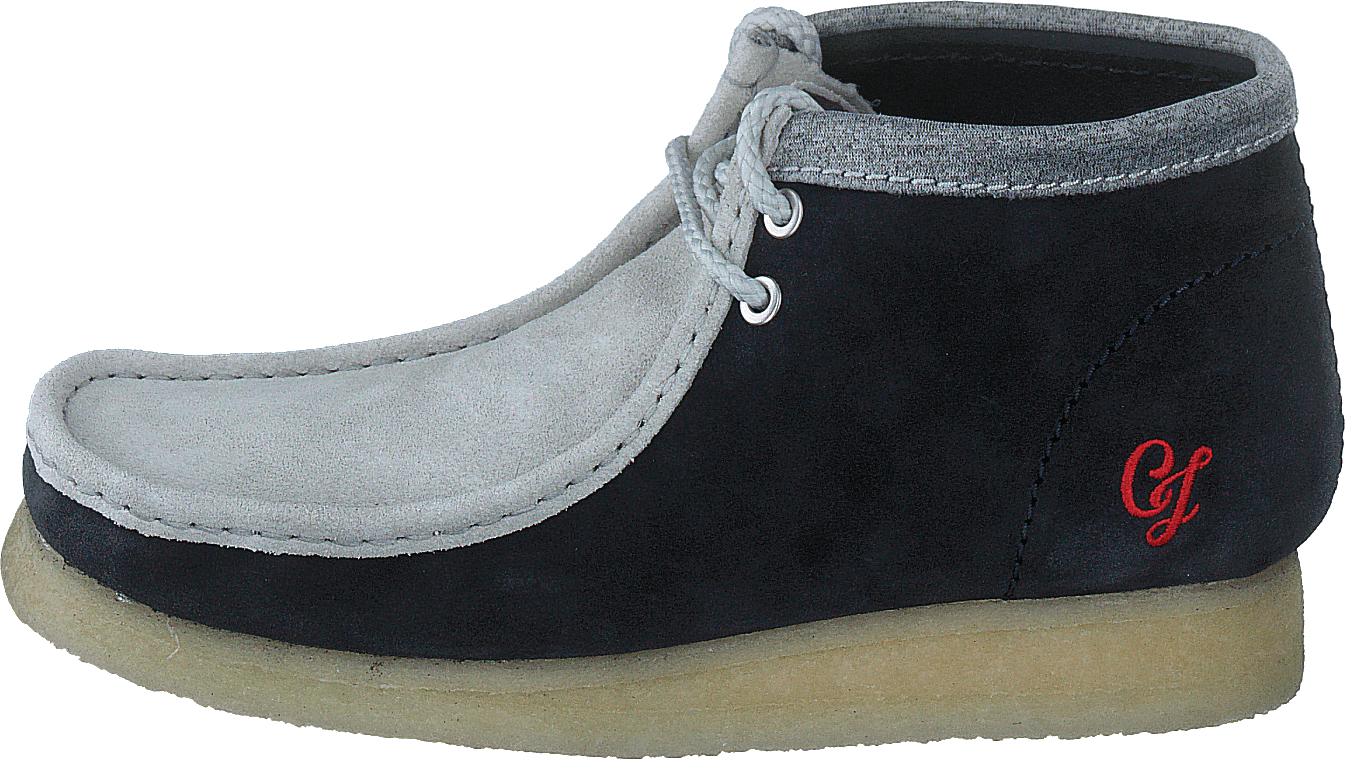 Wallabee Boot Vcy Navy/grey, Male, Obuv, Kotníkové boty, Kotníkové boty, Šedá, EU 43