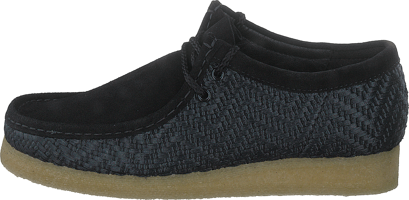 Wallabee Black Raffia