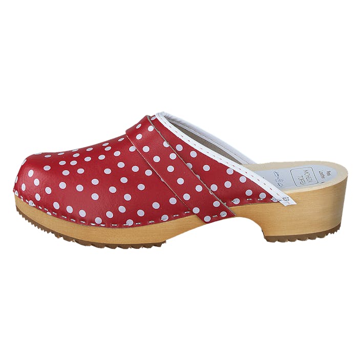 Dotty Red, Female, Shoes, Sandals and Slippers, heels, White/Red, EU 37