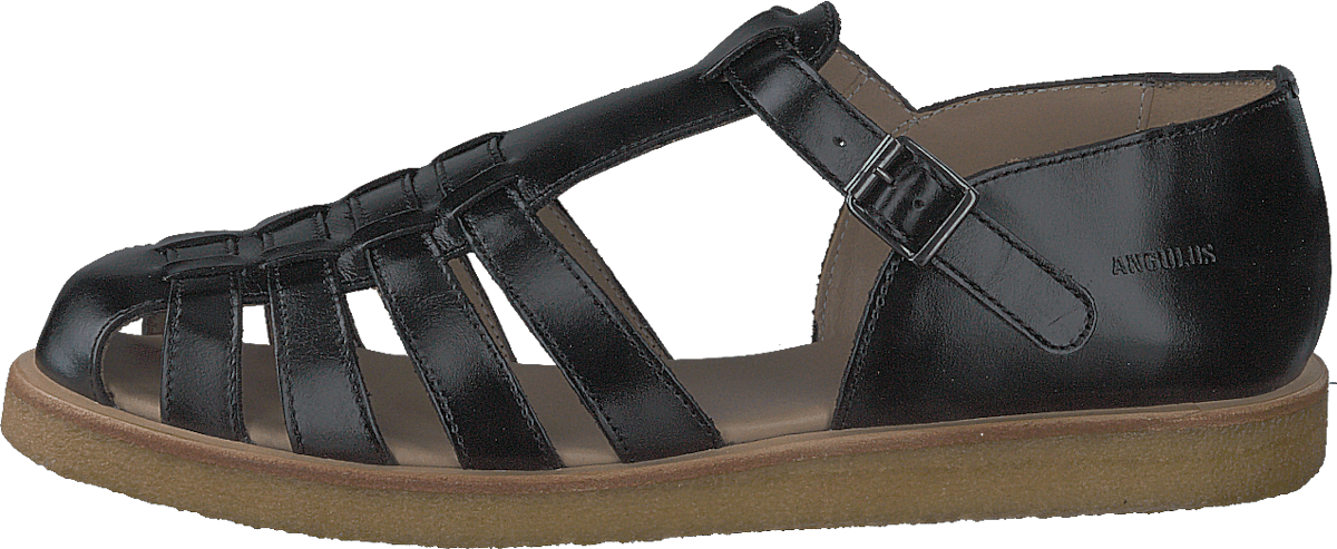 Strap Sandal With Buckle Black