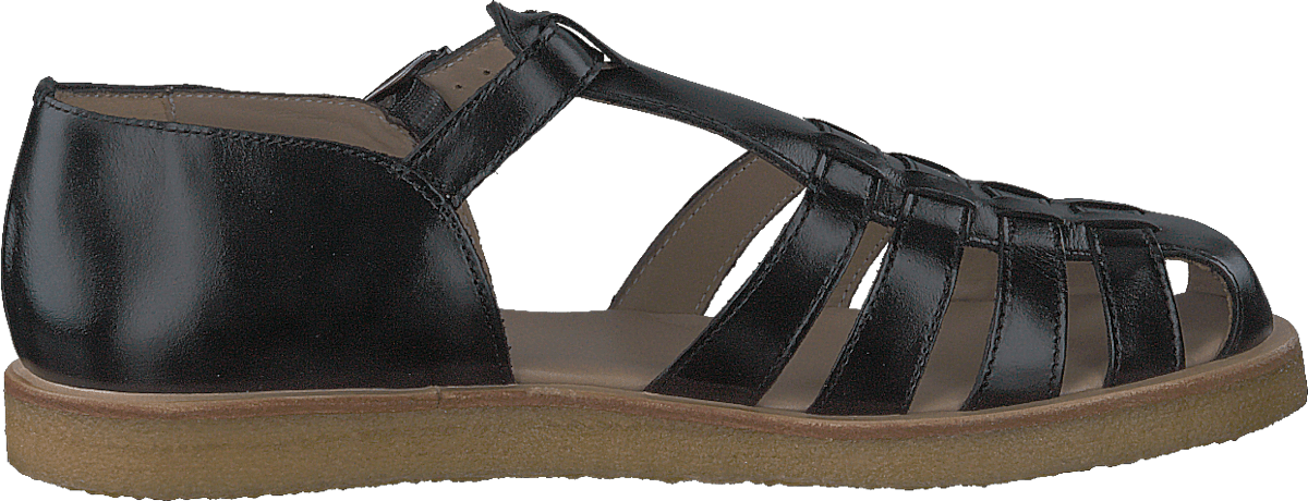 Strap Sandal With Buckle Black