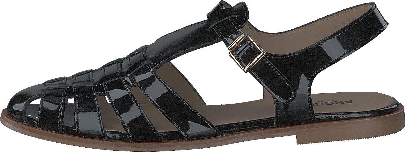 Strap Sandal With Buckle Black
