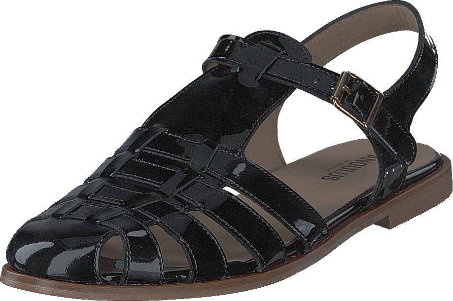 Strap Sandal With Buckle Black - Bild 3