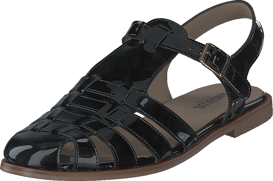 Strap Sandal With Buckle Black