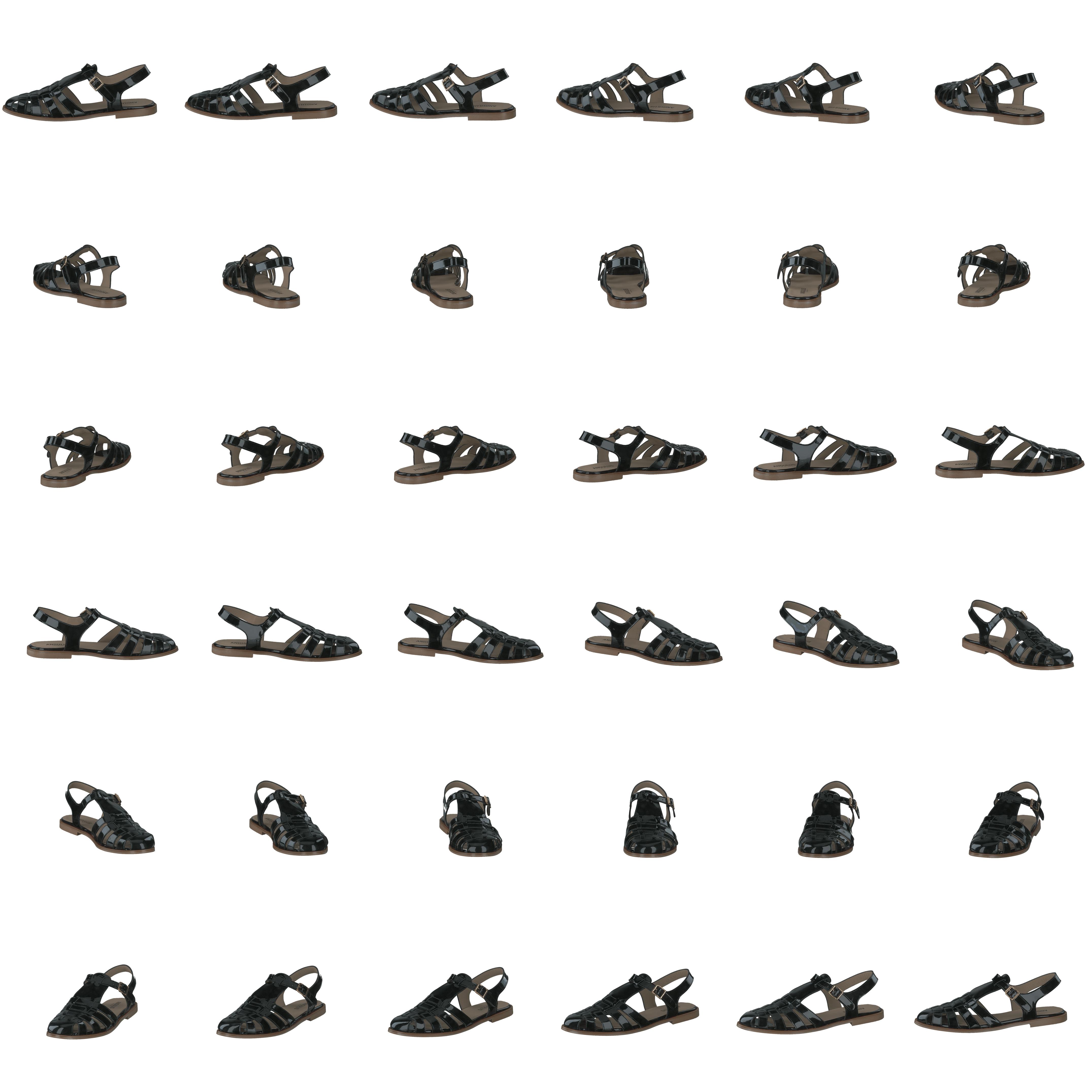 Strap Sandal With Buckle Black - Bild 8