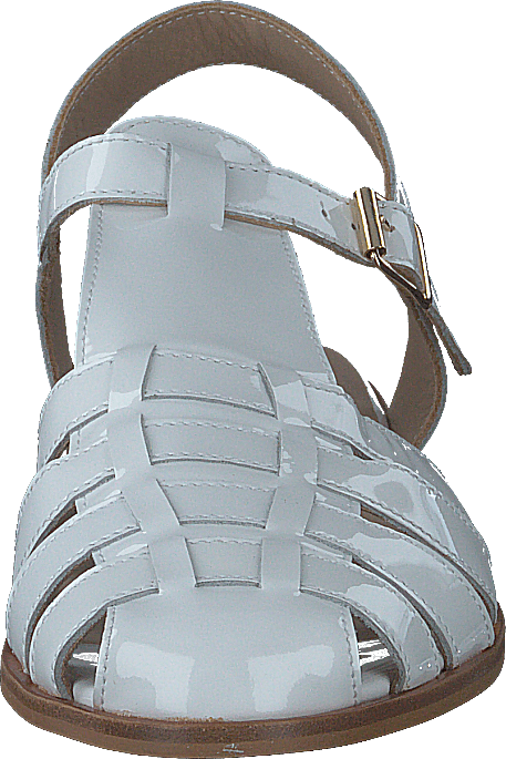 Strap Sandal With Buckle White