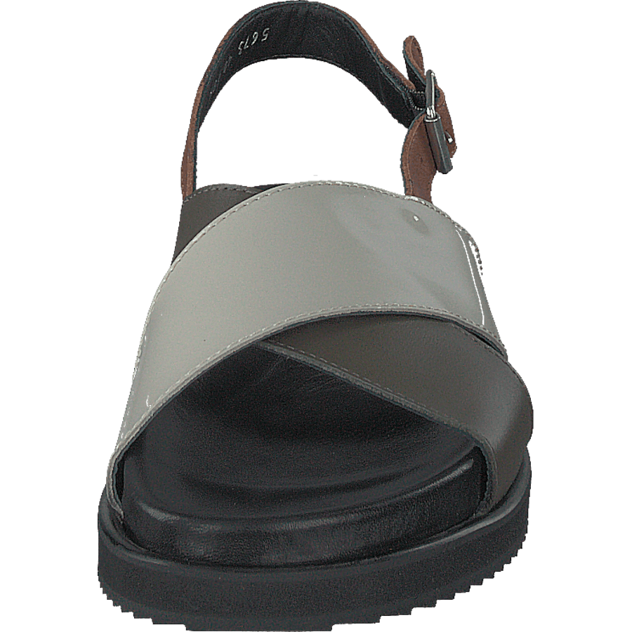 Footbed Sandal Black/olive/mint/cognac - Bild 4