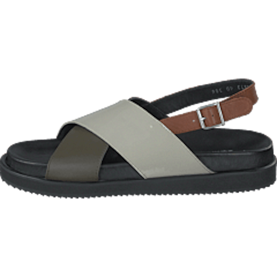 Footbed Sandal Black/olive/mint/cognac - Bild 10