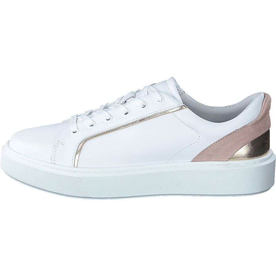 2219 White Nappa/gold/rose