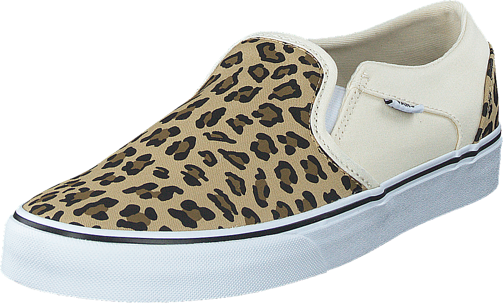 White and leopard print vans outlet