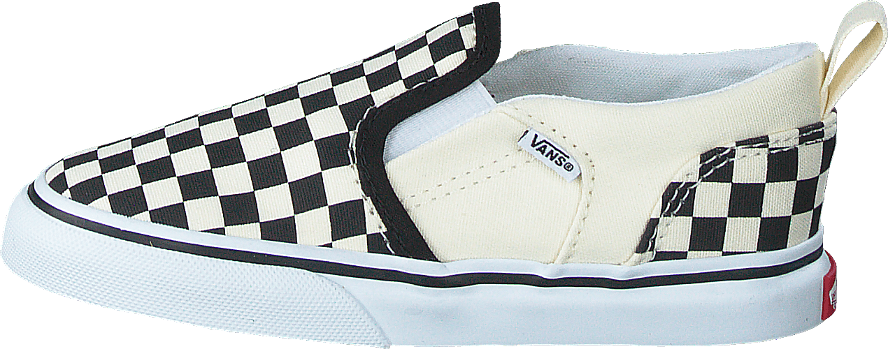 Td Asher V (checkers) Black/natural, Unisex, Shoes, Trainers, slip-on, White, UK K 4