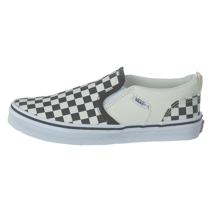 Yt Asher (checkers) Black/natural, Unisex, Shoes, Trainers, slip-on, Grey, UK 3