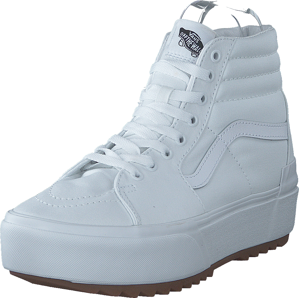 Ua Sk8-hi Stacked (canvas) True White - Bild 3