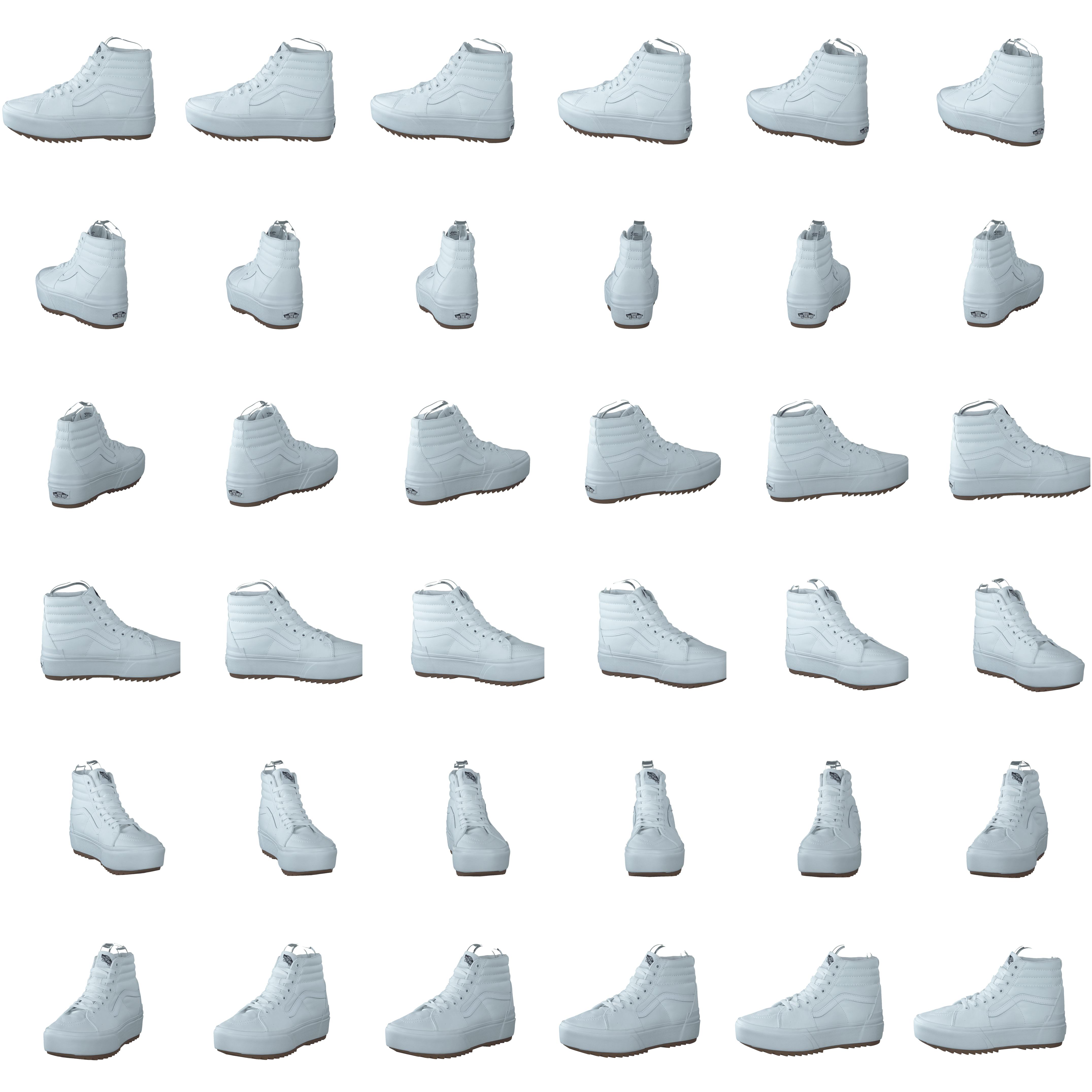 Ua Sk8-hi Stacked (canvas) True White - Bild 8