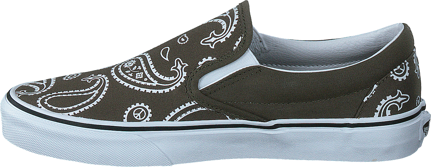 Ua Classic Slip-on (peace Paisley)grplftrwht