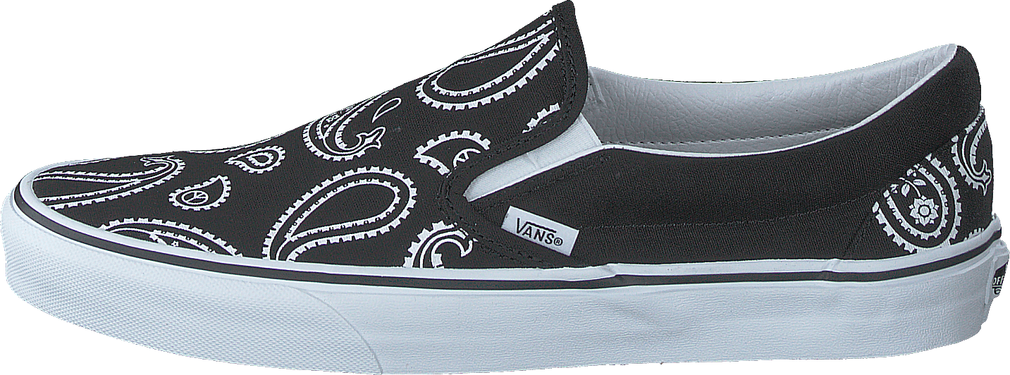 Ua Classic Slip-on (peace Paisley) Blk/trwht