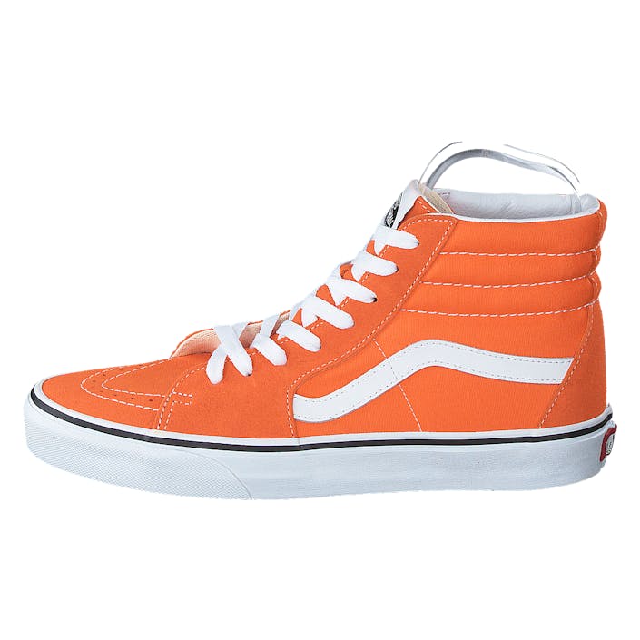 Ua Sk8-hi Orange Tiger/true White, Unisex, Sko, Sneakers, høye sneakers, Oransje, EU 45