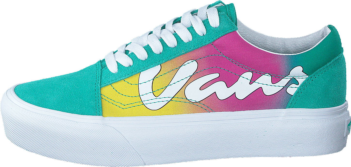 Ua Old Skool Platform (spring Fade)atlantstrwht