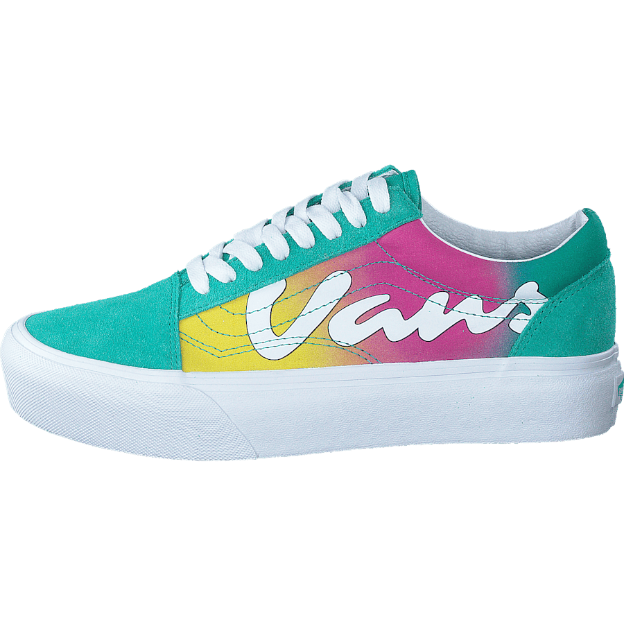 Ua Old Skool Platform (spring Fade)atlantstrwht